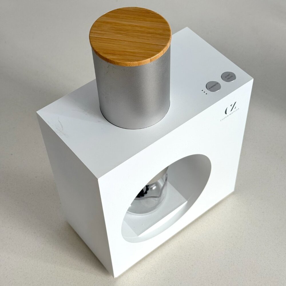 Cuzen Matcha Maker Machine - Silver/White - Picture 3 of 11